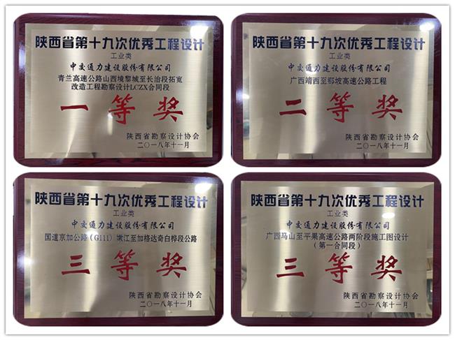 勘察設(shè)計(jì)事業(yè)部4項(xiàng)目榮獲陜西省勘察設(shè)計(jì)協(xié)會優(yōu)秀工程設(shè)計(jì)獎